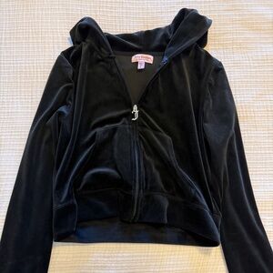 Juicy Couture Black Bling Velour Jacket